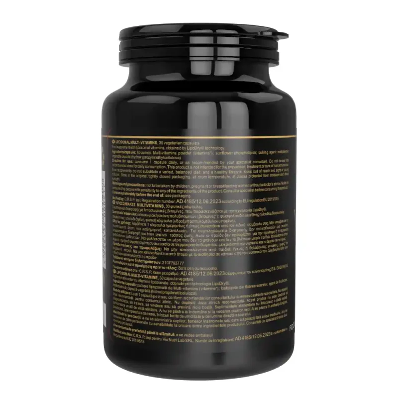 Multivitamine lipozomale flacon cu 30 capsule vegetale, pozitia 2