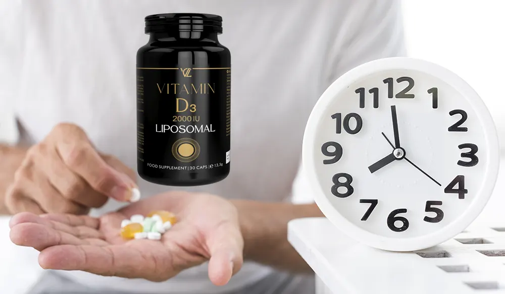 La ce ora se administreaza cea mai buna vitamina D pentru adulti,  vitamina D3 2000 u.i. 