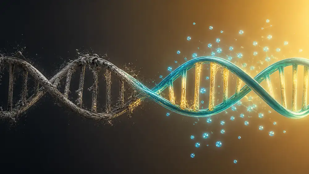 Spermidina anti-aging — ilustratie stiintifica a efectelor spermidinei asupra longevitatii si regenerarii celulare prin autofagie
